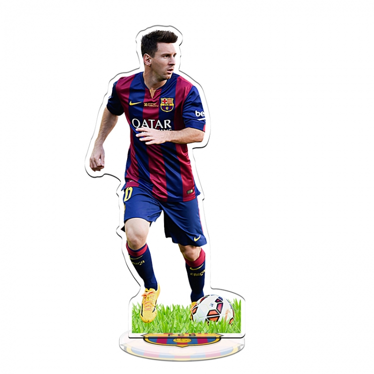 Leo Messi Football star acrylic Standing Plates Keychain 20CM