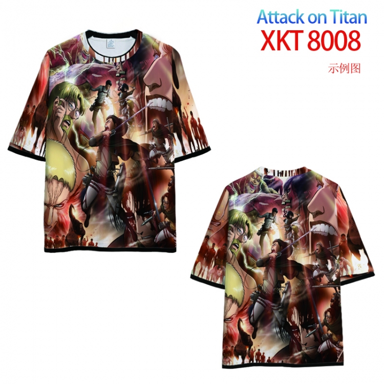 Shingeki no Kyojin Loose short sleeve round neck T-shirt 9 sizes from S to 6XL  XKT 8008
