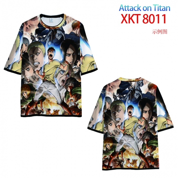 Shingeki no Kyojin Loose short sleeve round neck T-shirt 9 sizes from S to 6XL  XKT 8011