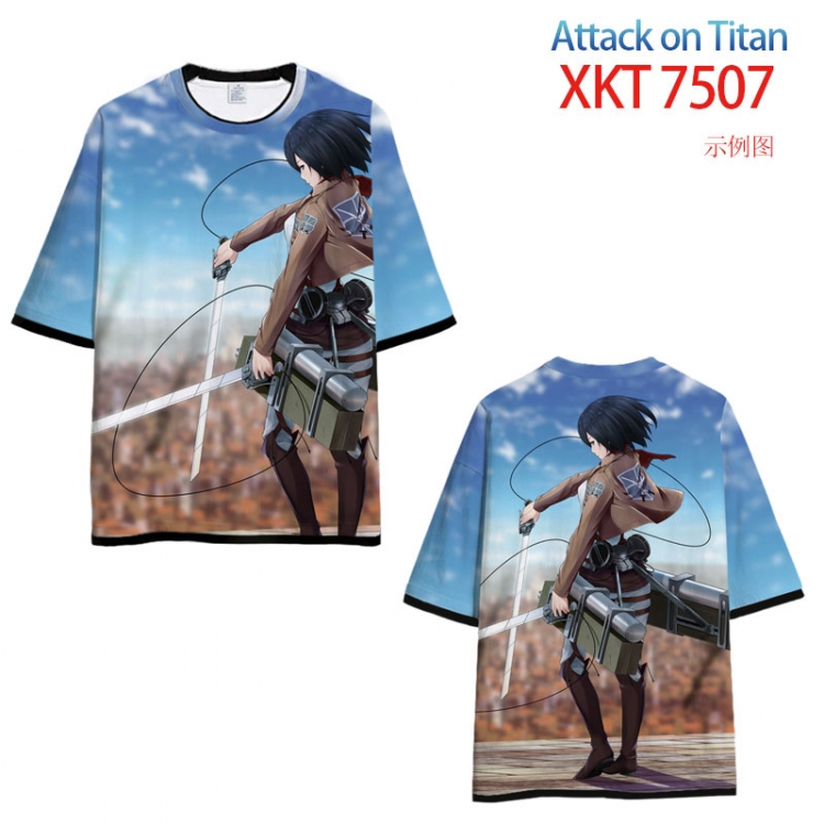 Shingeki no Kyojin Loose short sleeve round neck T-shirt 9 sizes from S to 6XL XKT-7507