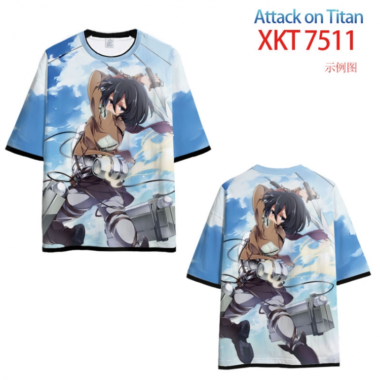 Shingeki no Kyojin Loose short sleeve round neck T-shirt 9 sizes from S to 6XL XKT-7511