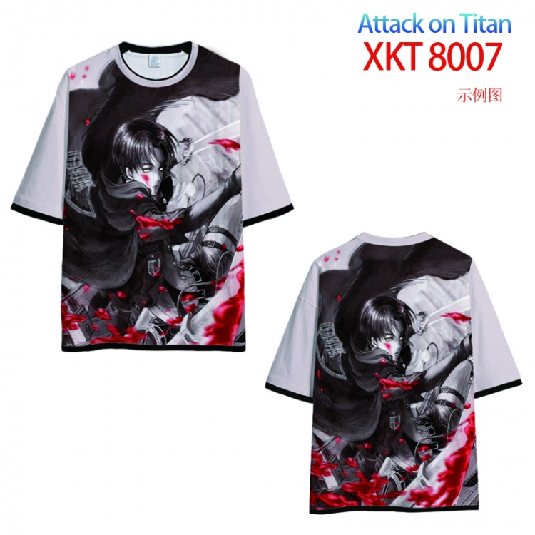 Shingeki no Kyojin Loose short sleeve round neck T-shirt 9 sizes from S to 6XL XKT 8007