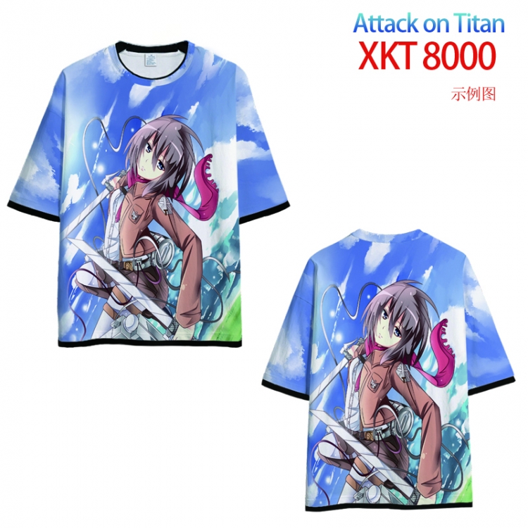 Shingeki no Kyojin Loose short sleeve round neck T-shirt 9 sizes from S to 6XL XKT 8000