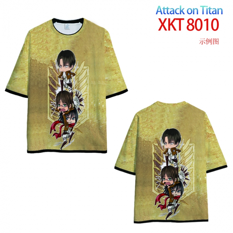 Shingeki no Kyojin Loose short sleeve round neck T-shirt 9 sizes from S to 6XL  XKT 8010
