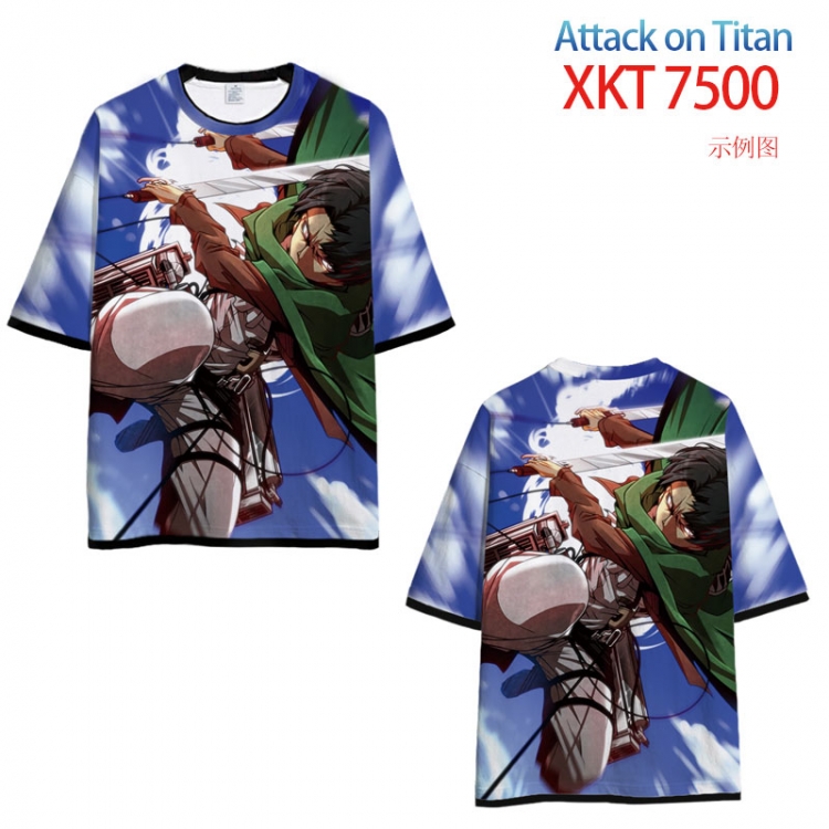 Shingeki no Kyojin Loose short sleeve round neck T-shirt 9 sizes from S to 6XL XKT-7500