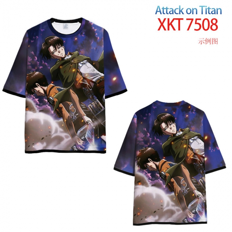 Shingeki no Kyojin Loose short sleeve round neck T-shirt 9 sizes from S to 6XL XKT-7508