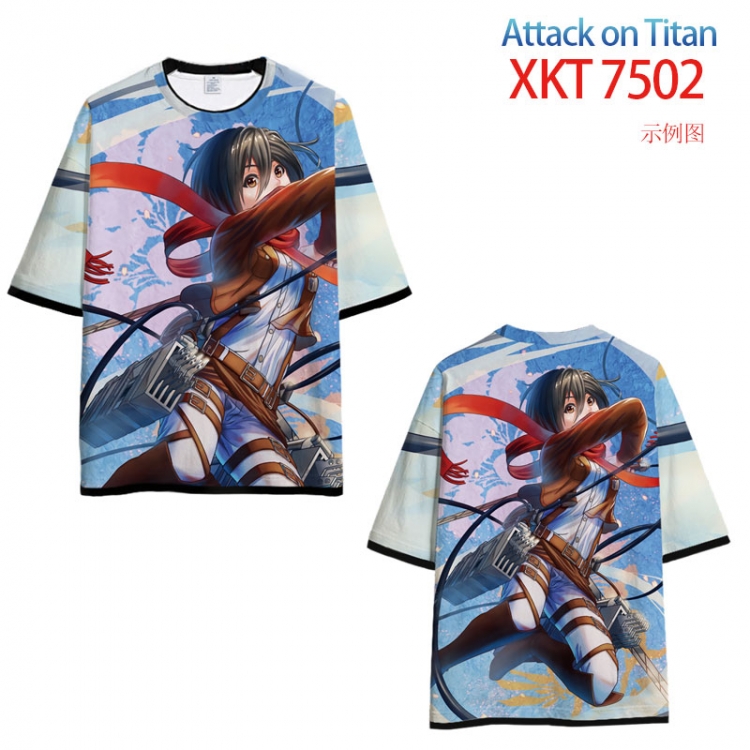 Shingeki no Kyojin Loose short sleeve round neck T-shirt 9 sizes from S to 6XL XKT-7502