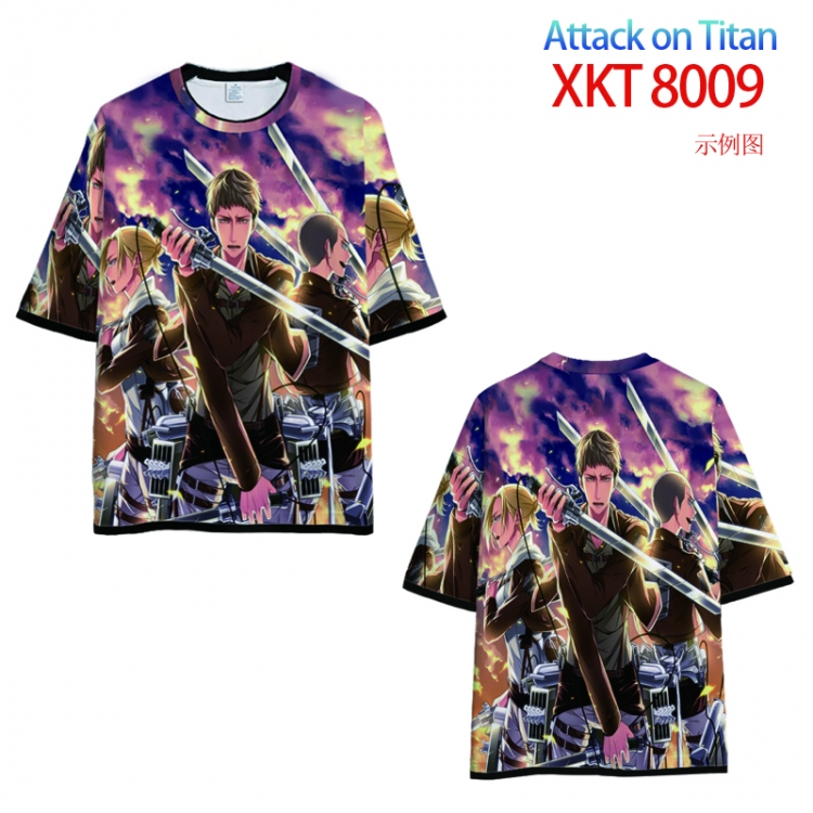 Shingeki no Kyojin Loose short sleeve round neck T-shirt 9 sizes from S to 6XL  XKT 8009