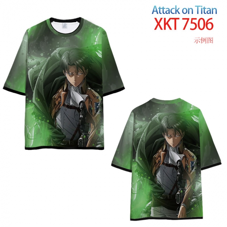 Shingeki no Kyojin Loose short sleeve round neck T-shirt 9 sizes from S to 6XL XKT-7506