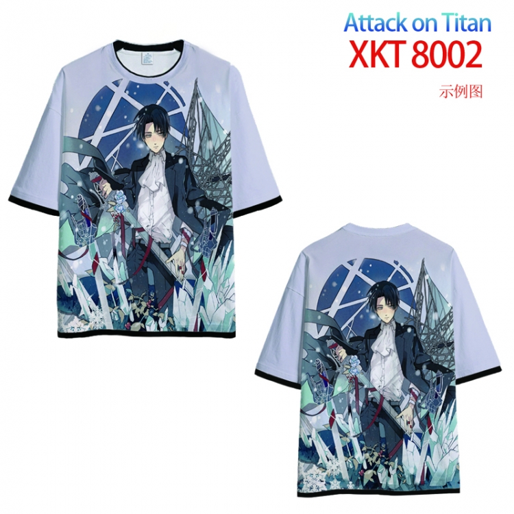 Shingeki no Kyojin Loose short sleeve round neck T-shirt 9 sizes from S to 6XL XKT 8002