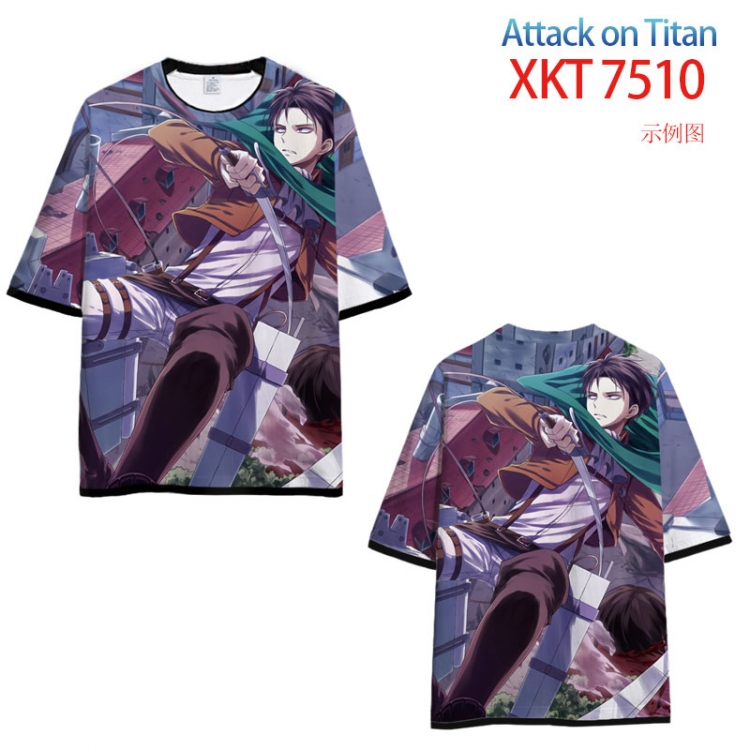 Shingeki no Kyojin Loose short sleeve round neck T-shirt 9 sizes from S to 6XL XKT-7510