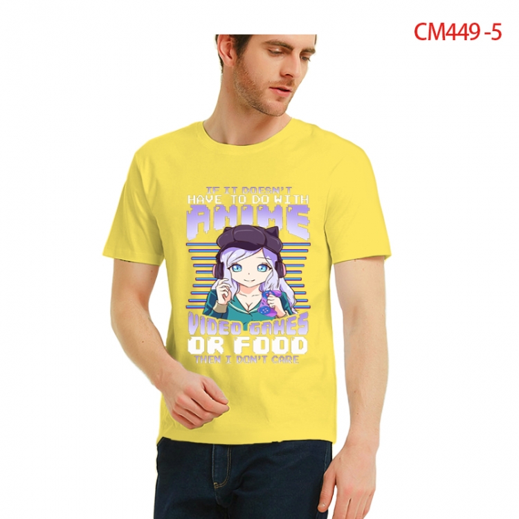 Original Printed short-sleeved cotton T-shirt from S to 3XL  CM449-5