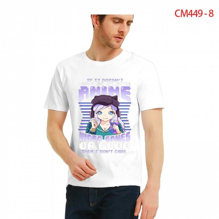 Original Printed short-sleeved cotton T-shirt from S to 3XL  CM449-8