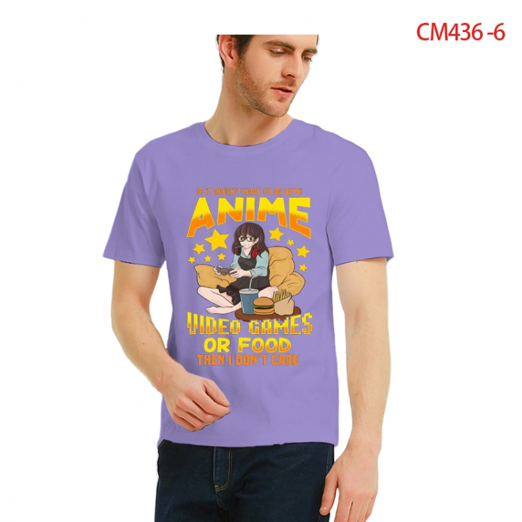 Original Printed short-sleeved cotton T-shirt from S to 3XL  CM436-6