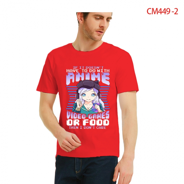Original Printed short-sleeved cotton T-shirt from S to 3XL  CM449-2