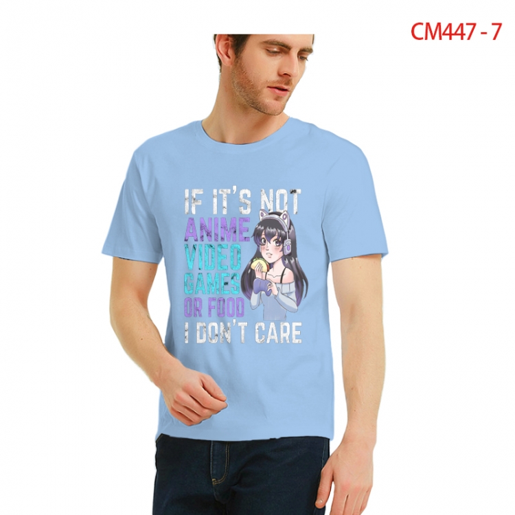 Original Printed short-sleeved cotton T-shirt from S to 3XL  CM447-7