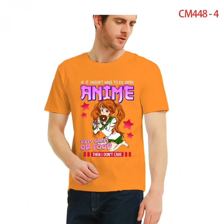Original Printed short-sleeved cotton T-shirt from S to 3XL  CM448-4