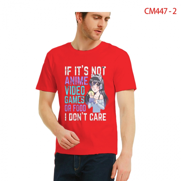 Original Printed short-sleeved cotton T-shirt from S to 3XL  CM447-2