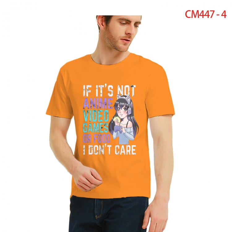 Original Printed short-sleeved cotton T-shirt from S to 3XL  CM447-4