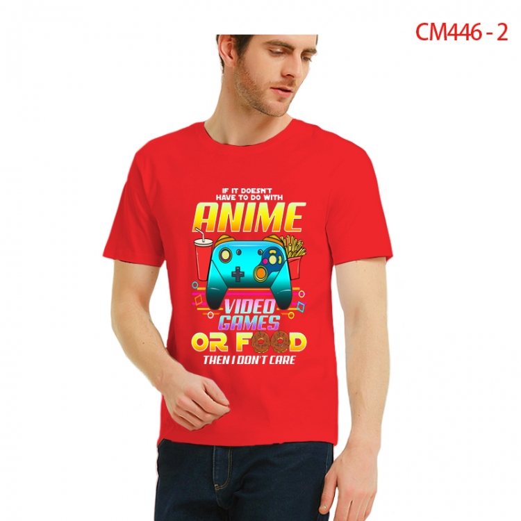 Original Printed short-sleeved cotton T-shirt from S to 3XL  CM446-2
