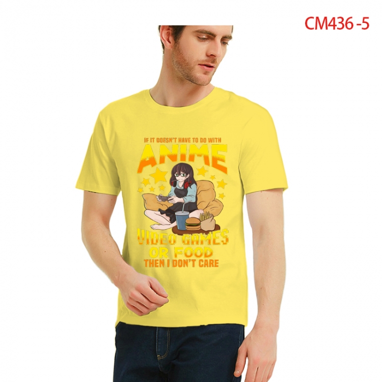 Original Printed short-sleeved cotton T-shirt from S to 3XL  CM436-5