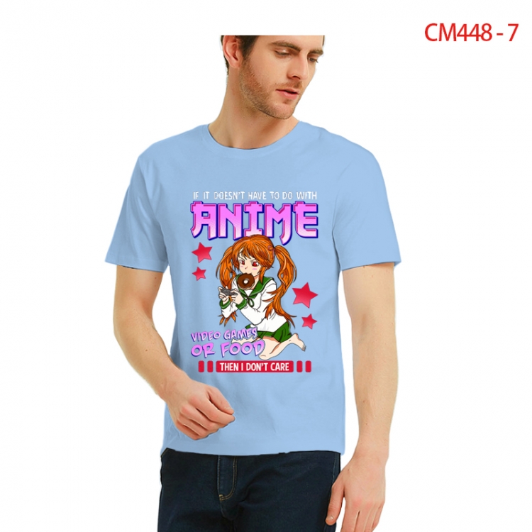 Original Printed short-sleeved cotton T-shirt from S to 3XL  CM448-7