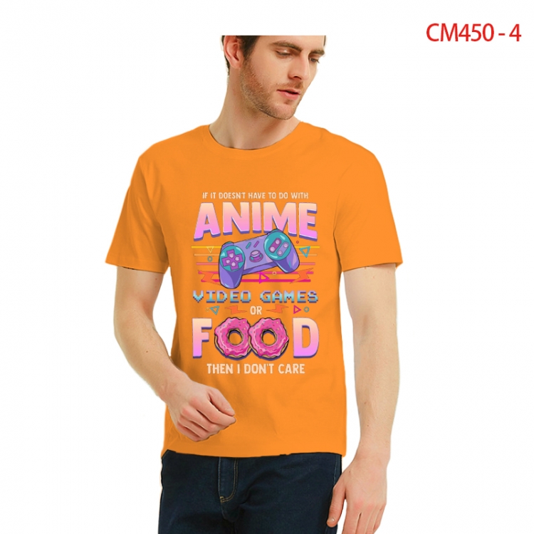 Original Printed short-sleeved cotton T-shirt from S to 3XL  CM450-4
