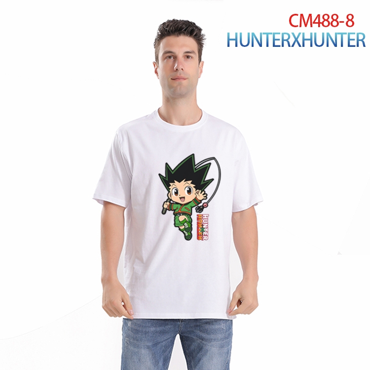 HunterXHunter Printed short-sleeved cotton T-shirt from S to 3XL CM-488-8