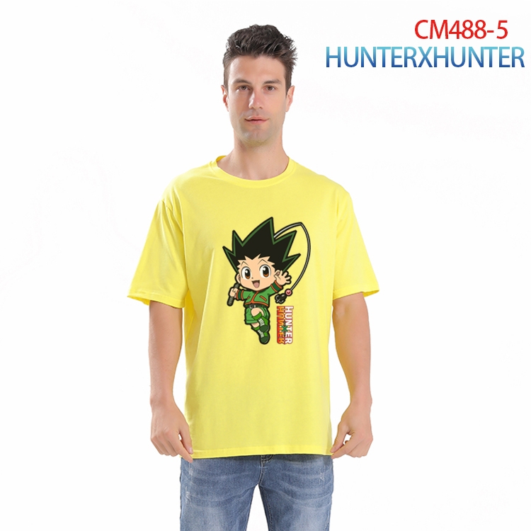 HunterXHunter Printed short-sleeved cotton T-shirt from S to 3XL CM-488-5