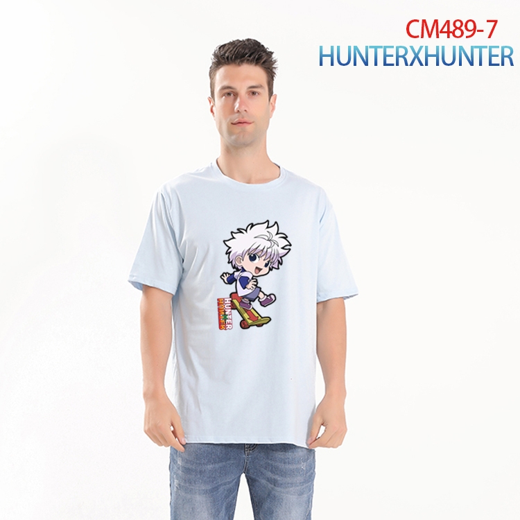 HunterXHunter Printed short-sleeved cotton T-shirt from S to 3XL