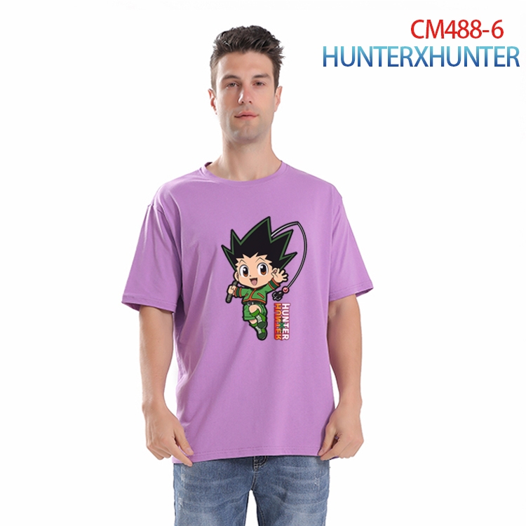 HunterXHunter Printed short-sleeved cotton T-shirt from S to 3XL CM-488-6