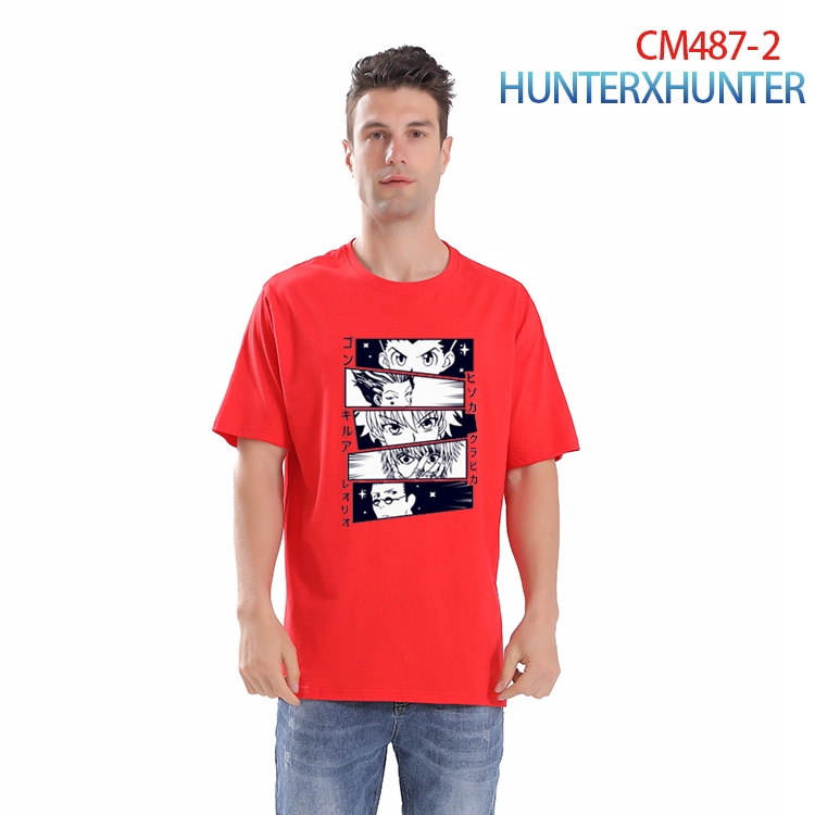 HunterXHunter Printed short-sleeved cotton T-shirt from S to 3XL CM-487-2