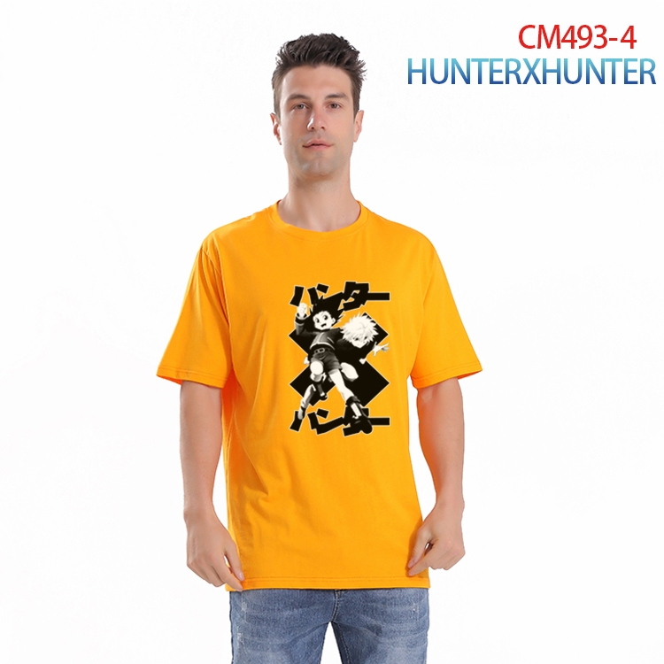 HunterXHunter Printed short-sleeved cotton T-shirt from S to 3XL CM-493-4