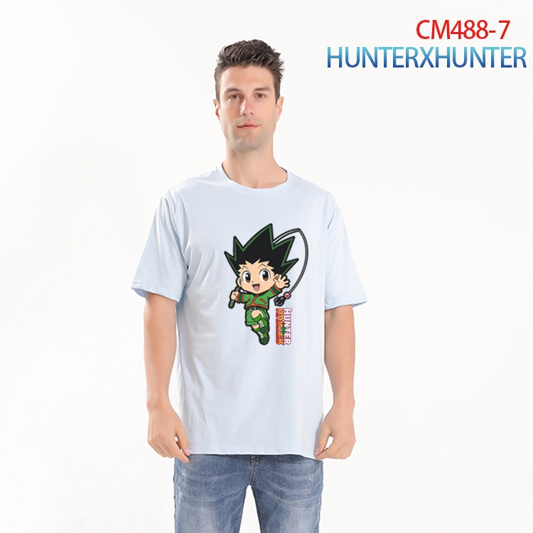 HunterXHunter Printed short-sleeved cotton T-shirt from S to 3XL CM-488-7