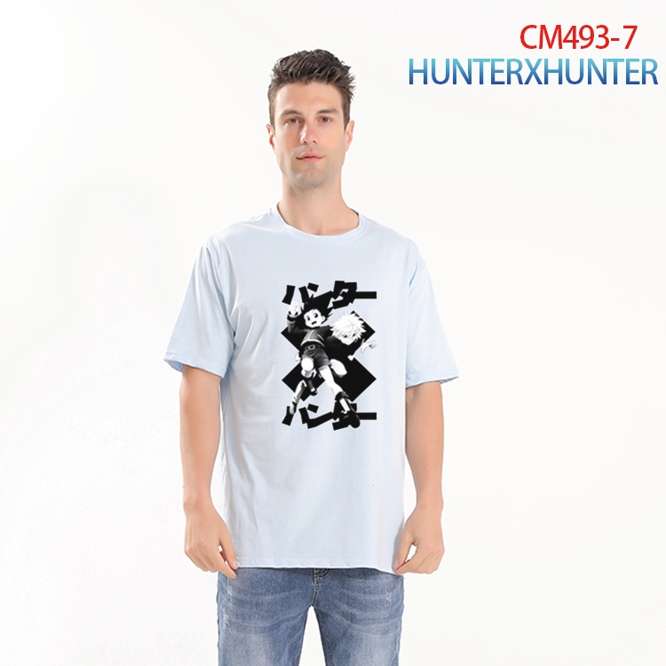HunterXHunter Printed short-sleeved cotton T-shirt from S to 3XL CM-493-7