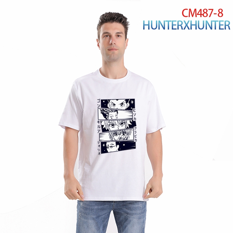 HunterXHunter Printed short-sleeved cotton T-shirt from S to 3XL CM-487-8