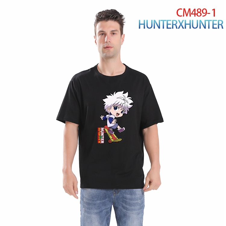 HunterXHunter Printed short-sleeved cotton T-shirt from S to 3XL CM-489-1