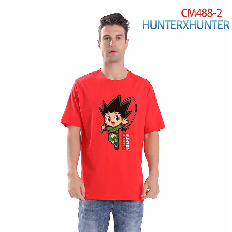 HunterXHunter Printed short-sleeved cotton T-shirt from S to 3XL CM-488-2