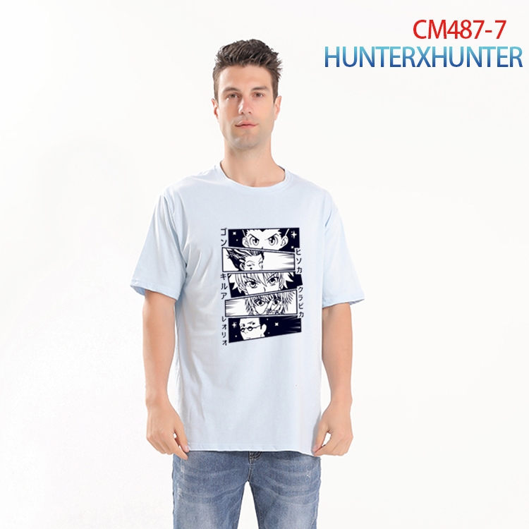 HunterXHunter Printed short-sleeved cotton T-shirt from S to 3XL CM-487-7
