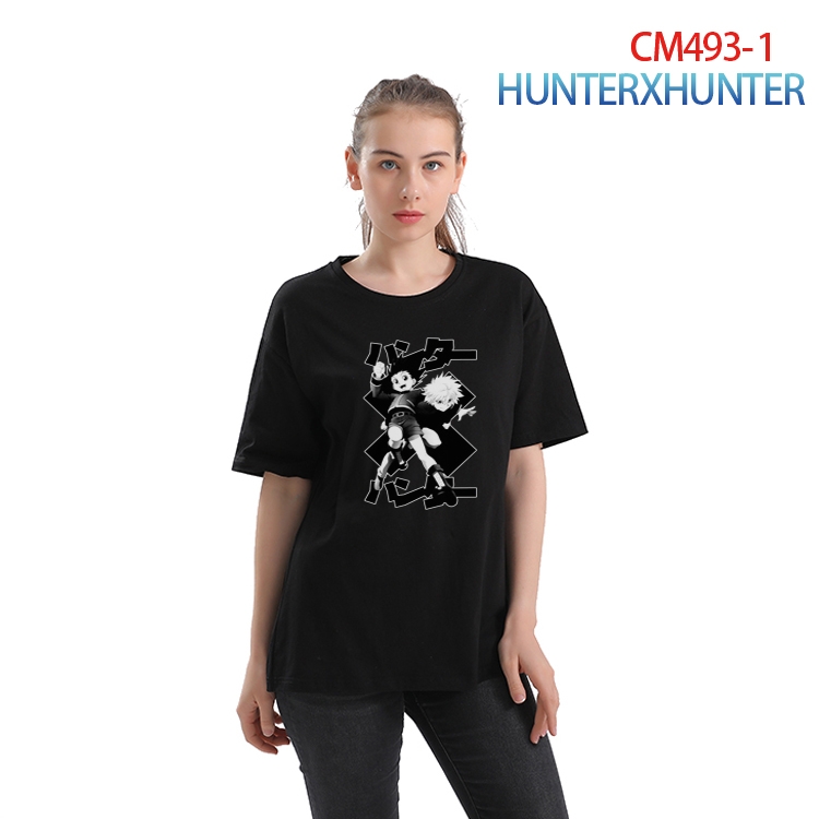HunterXHunter Women's Printed short-sleeved cotton T-shirt from S to 3XL CM-493-1