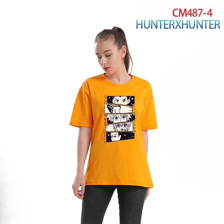 HunterXHunter Women's Printed short-sleeved cotton T-shirt from S to 3XL CM-487-4