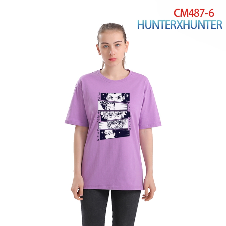 HunterXHunter Women's Printed short-sleeved cotton T-shirt from S to 3XL CM-487-6