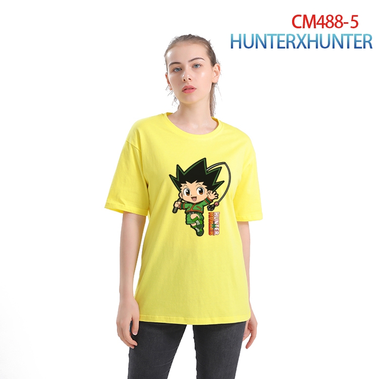 HunterXHunter Women's Printed short-sleeved cotton T-shirt from S to 3XL CM-488-5