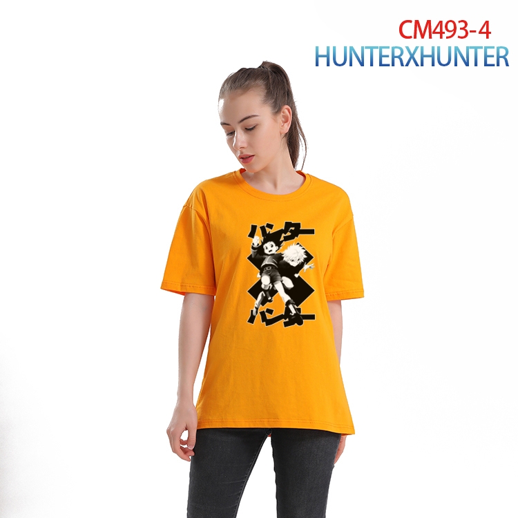 HunterXHunter Women's Printed short-sleeved cotton T-shirt from S to 3XL CM-493-4
