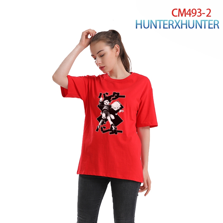 HunterXHunter Women's Printed short-sleeved cotton T-shirt from S to 3XL CM-493-2