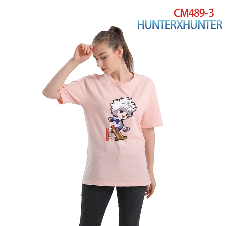 HunterXHunter Women's Printed short-sleeved cotton T-shirt from S to 3XL CM-489-3