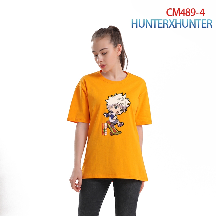HunterXHunter Women's Printed short-sleeved cotton T-shirt from S to 3XL  CM-489-4