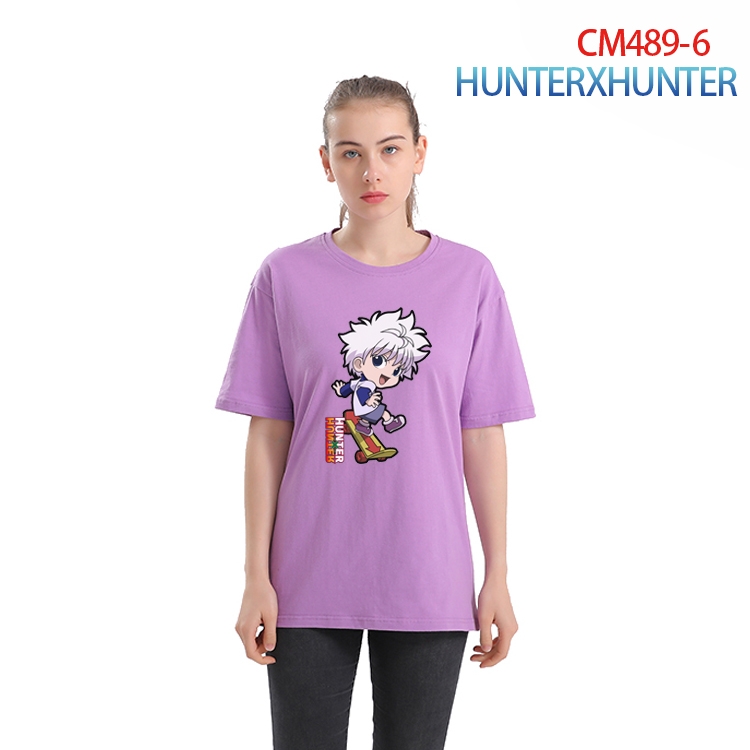 HunterXHunter Women's Printed short-sleeved cotton T-shirt from S to 3XL CM-489-6