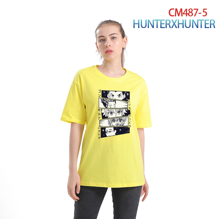 HunterXHunter Women's Printed short-sleeved cotton T-shirt from S to 3XL CM-487-5
