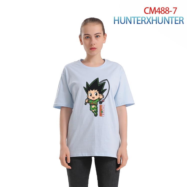 HunterXHunter Women's Printed short-sleeved cotton T-shirt from S to 3XL CM-488-7